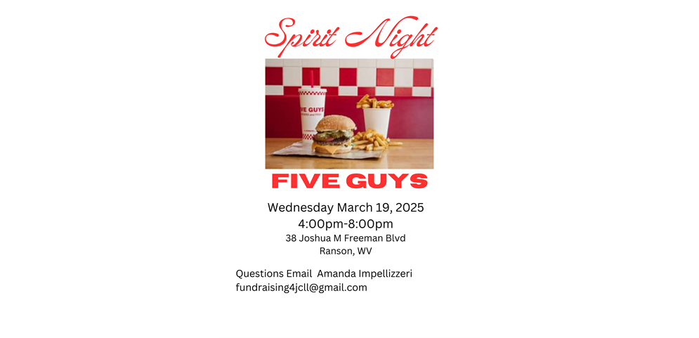 Spirit Night Five Guys